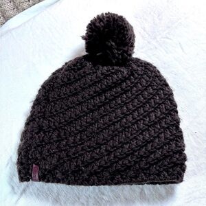 Barts Chani Beanie Pom Pom Ski Hat Chocolate Brown